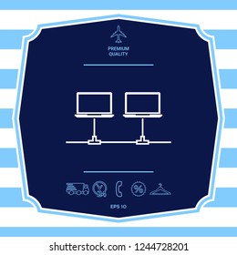 Computer network Icon. Graphic elements for your design