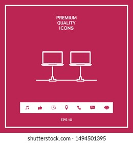 Computer network Icon. Graphic elements for your design