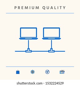 Computer network Icon. Graphic elements for your design
