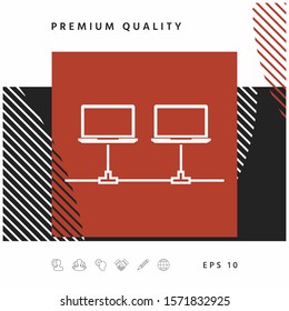 Computer network Icon. Graphic elements for your design
