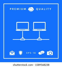 Computer network Icon. Graphic elements for your design