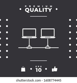 Computer network Icon. Graphic elements for your design