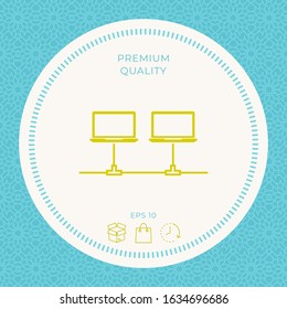 Computer network Icon. Graphic elements for your design