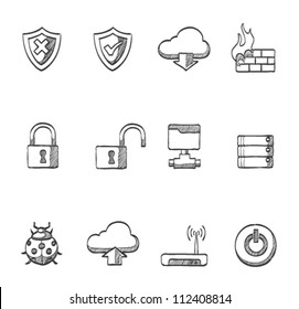 Computer Network Icon Series In Sketch