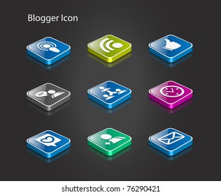 Computer network icon set - vector illustration.