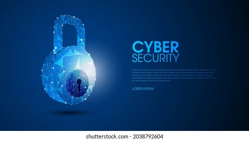 Computer network internet cyber security background. Cyber crime vector illustration. digital lock vector illustration EPS 10.