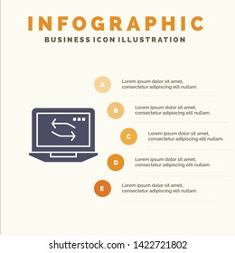 Computer, Network, Laptop, Hardware Infographics Presentation Template. 5 Steps Presentation