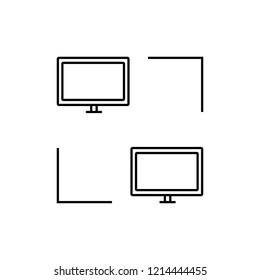 Computer network line icon.