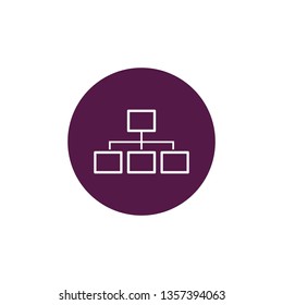 Computer network line icon, outline vector sign, linear style pictogram isolated on white. Symbol, logo illustration. Editable stroke. Pixel perfect