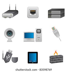 Computer and network parts and devices