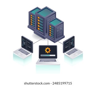 Computer Network Server Data Technology