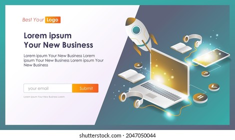 Computer network and smartphone for online learning