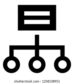 Computer network  solid  icon