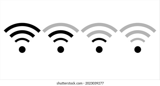 Computer network  technology. WIFI icon vector. Wireless internet connection technology. Wifi symbol.