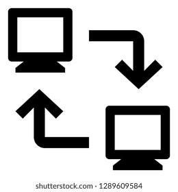 Computer Network Transfer Vector Icon