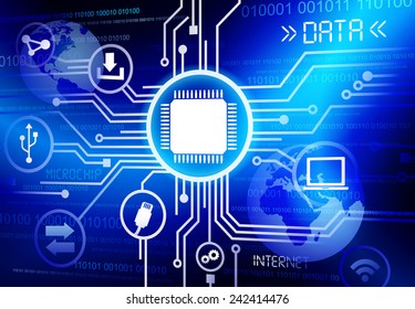 Vetor de rede de computador