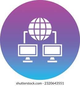 Computer Networking vector icon. Can be used for printing, mobile and web applications.