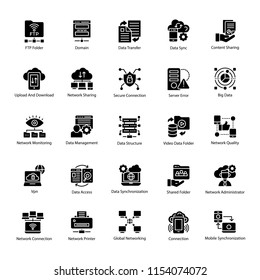 
Computer and Networks Glyph Vectors 
