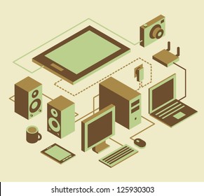 computer notebook tablet pc display monitor camera media element