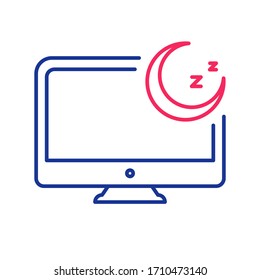 Computer off, log off, sleep mode, system shutdown icon