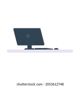 equipo de escritorio con estilo de icono del ratón
