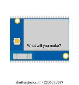 Computer on Module (CoM) for Wearable Devices and Internet of Things vector illustration, providing graphic designers with a visual representation