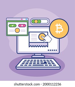 bitcoin de pago de negocios en línea por ordenador