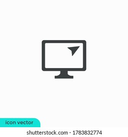 computer online icon illustration logo template