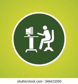 Computer Operator Icon