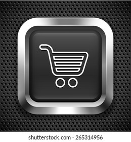 Computer Options Shopping Cart on Silver Square Buttons