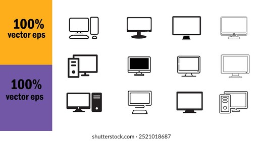 
computadora, icono de PC nuevo icono de Actualizar
