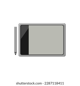 computer pen display cartoon. graphic device, equipment computer pen display sign. isolated symbol vector illustration