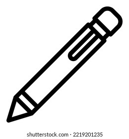 Computer pen icon outline vector. Digital design. Draw cell