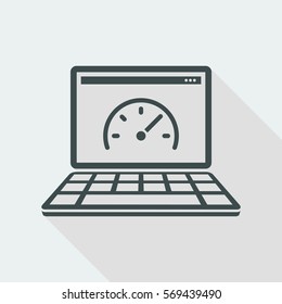Computer performance - Flat minimal icon