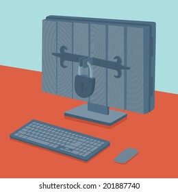 Computer and personal data under the protection