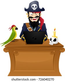 Computer pirate - Illustration