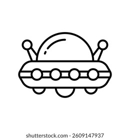 Computer Podcast vector outline icon. EPS 10 file