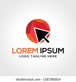 Computer Pointer Logo- A Circle Shape that Represents Your Business