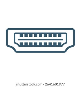 Computer port icon design illustration
