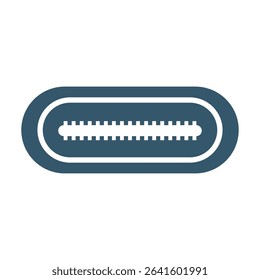 Computer port icon design illustration