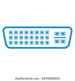 Computer port icon design template
