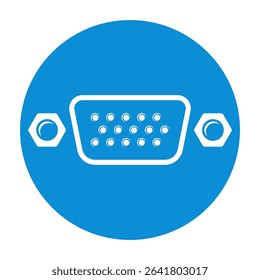 Computer port icon design template
