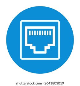 Computer port icon design template