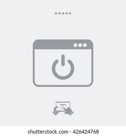 Computer power switch icon