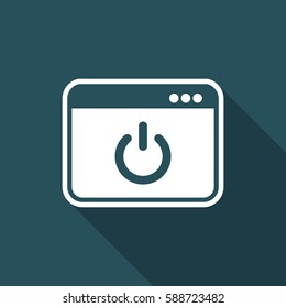Computer power switch icon
