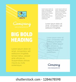 Computer presentation Business Company Poster Template. with place for text and images. vector background