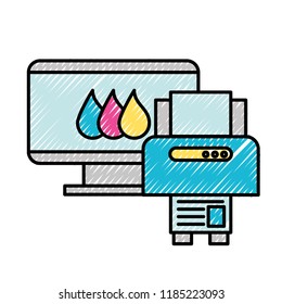 computer and printer devices graphic design tool