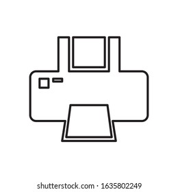computer printer hardware device isolated icon vector illustration design