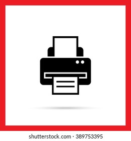 Computer printer icon
