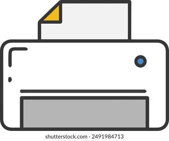 Computer Printer icon symbol vector image illustration EPS 10